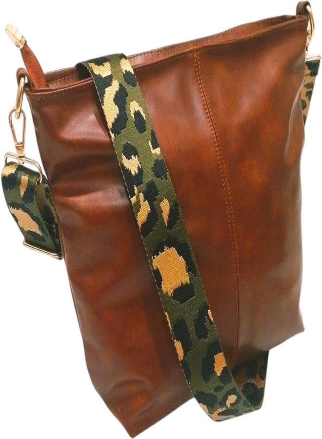 Poorak Brown Sling Bag with Detachable Green Belt for Girls & Women - Image 2